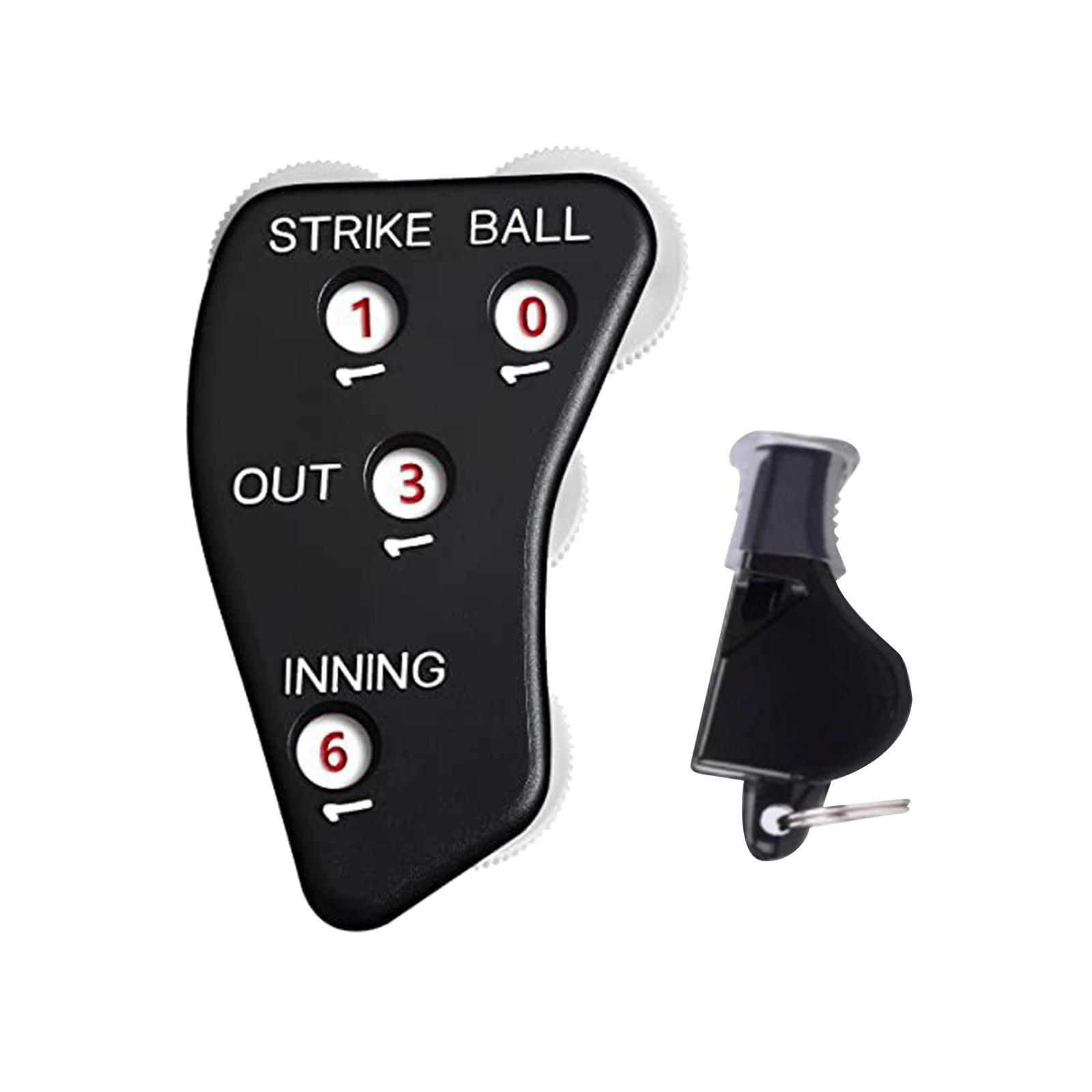 4 Wheel Baseball Umpire Accessories Ball Strike Outs Supplies Score Counter Baseball Umpire Gear Indicator Innings