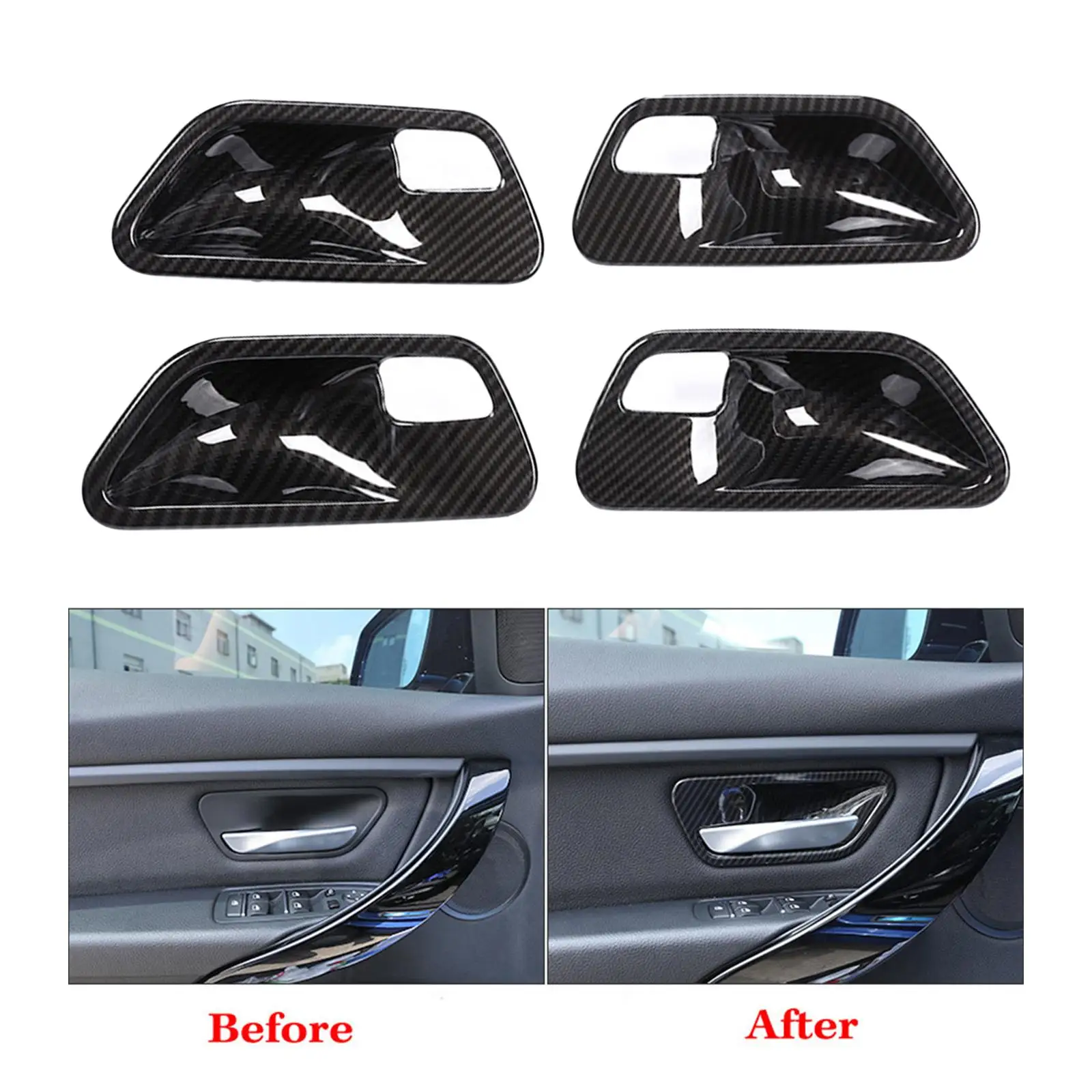 Inner handle for door Cover, Inner handle for door Bowl Cover, Decoration Cover, for bmw  Accessories Durable