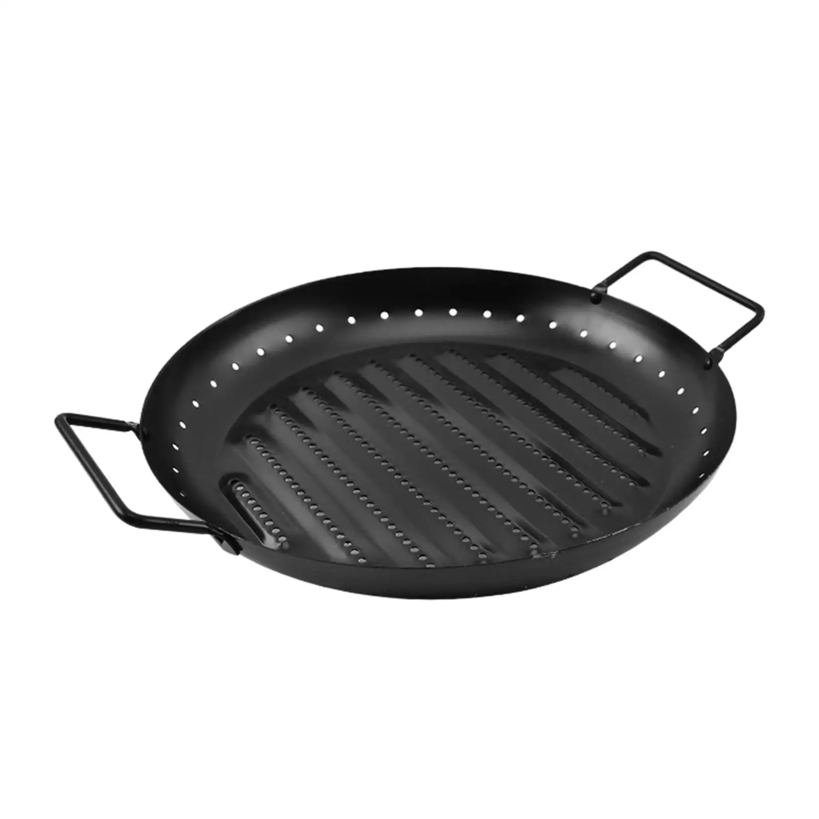 BBQ Grilling Pan Grill Topper Pans Durable BBQ Accessories Grill Tray Grill Basket for Cooking BBQ Camping Meat