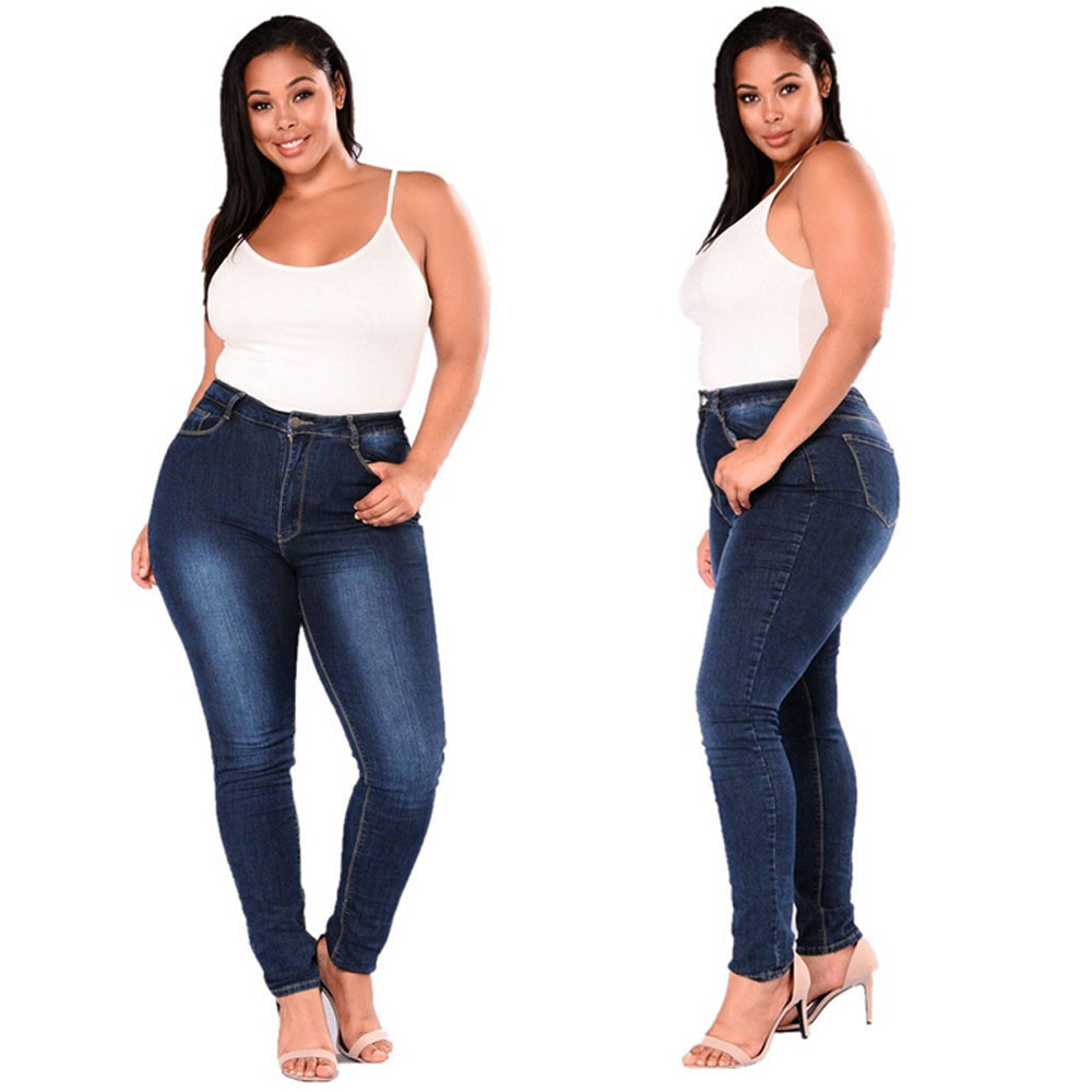 Title 3, Women Plus Size Baggy Denim Pants Stretch Slim...