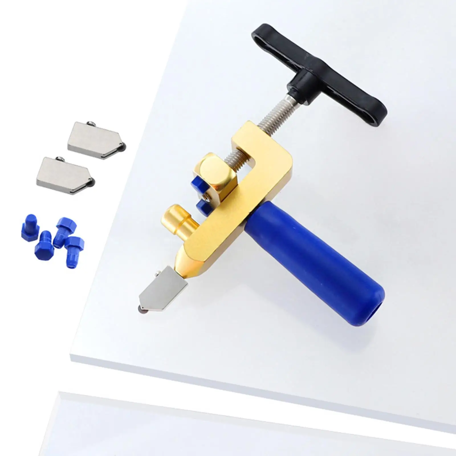 Easy Glide Glass Tile Cutter Mirror Cutting 2 in 1 Tool Breaker Steel Blade