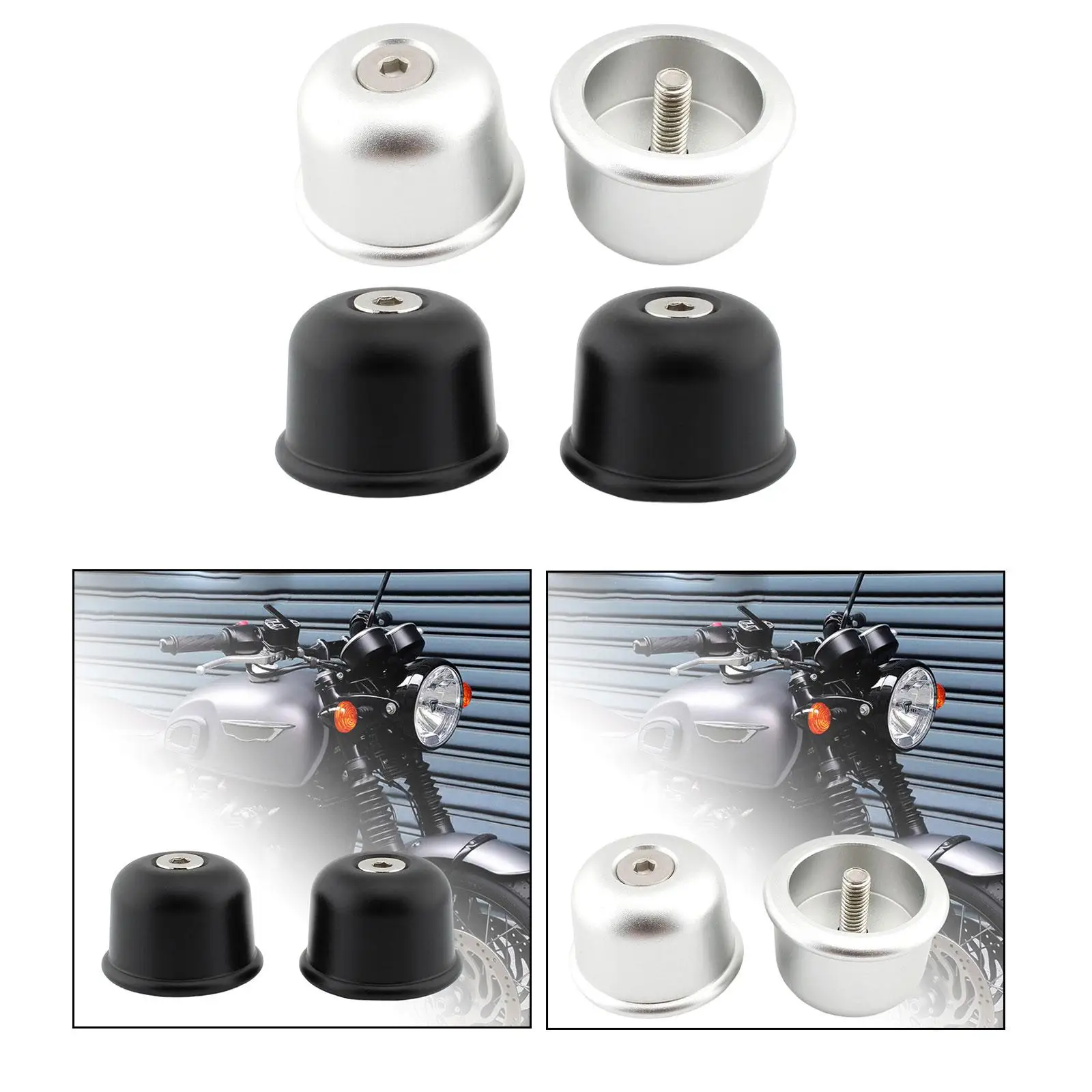 2 Pieces Motorcycle Handlebar Grips Caps Handlebar End Plugs for Triumph Speed Twin 2016-2022 Assembly Parts Accessory