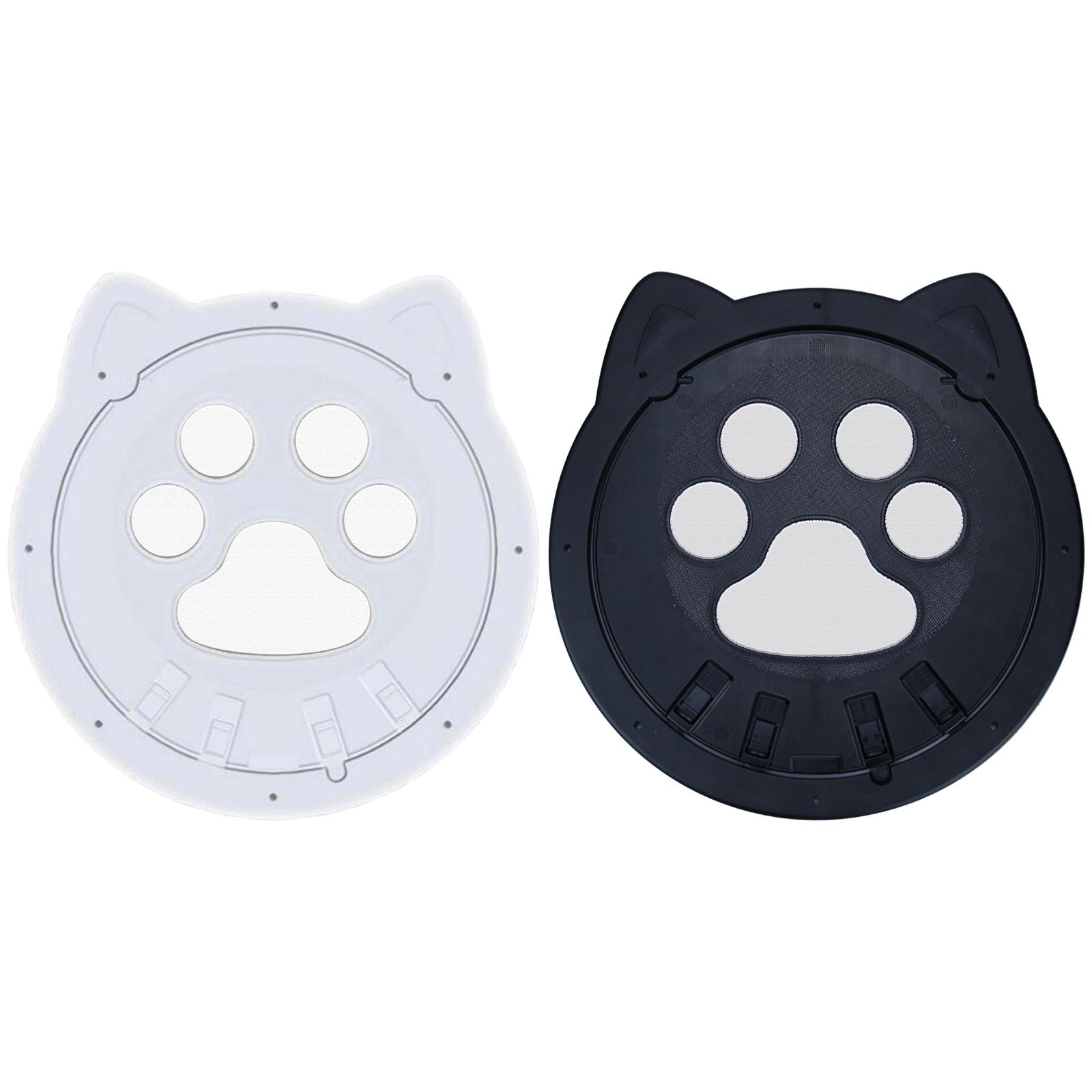 Cat Dog Flap Door with 4 Way Lock, Kitten Door Magnet, Indoor Outdoor Door, Window Pet Supplies