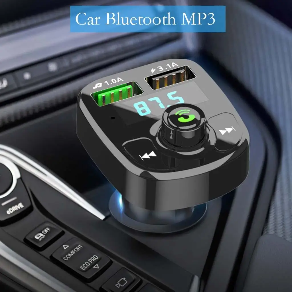 Car Bluetooth FM Hands-Free Calling Audio Adapter   Ports