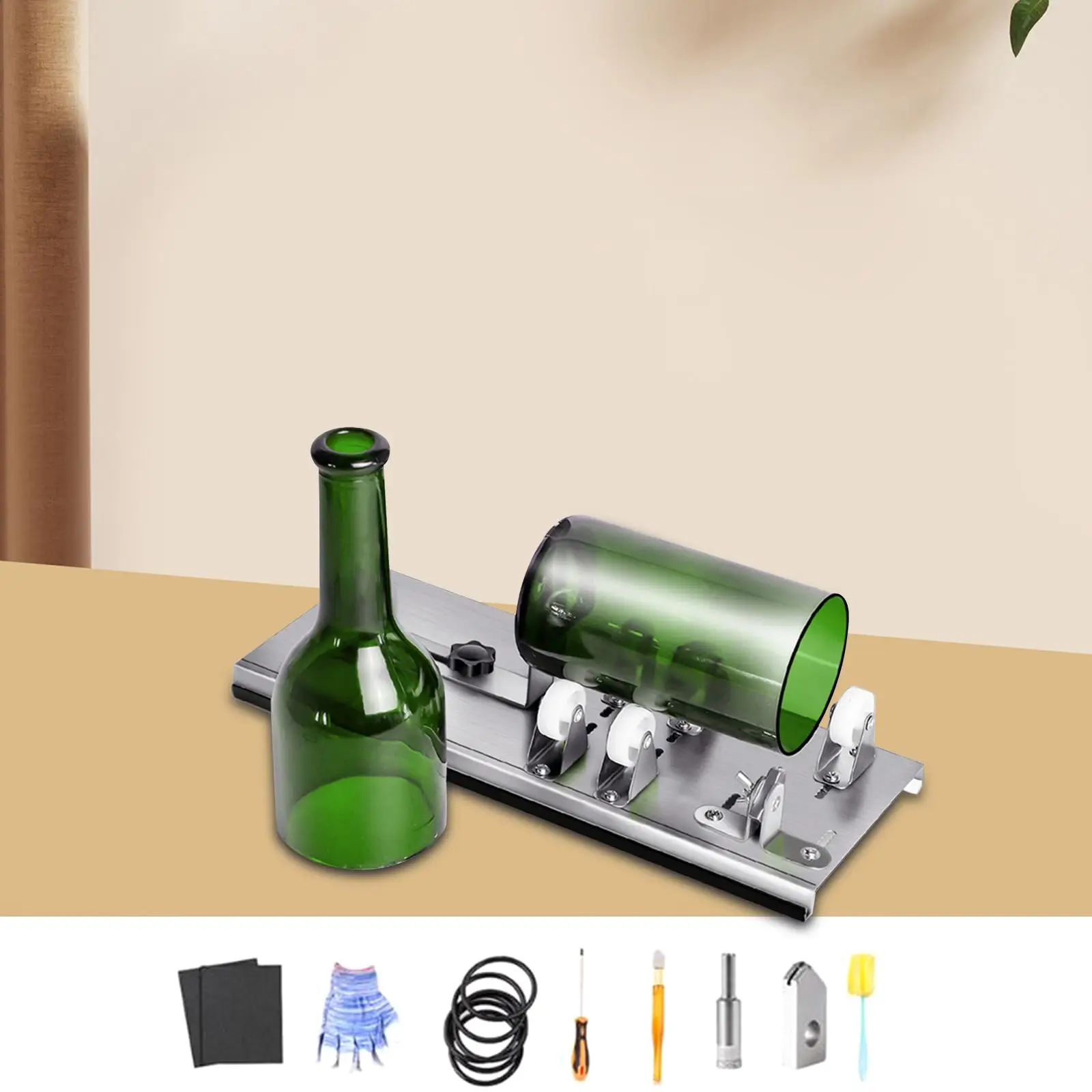 Glass Bottle Cutter Beer Jar Multifunction Handicrafts Adjustable Square Round Oval Beer Glass Bottle DIY for Lampshades Decor