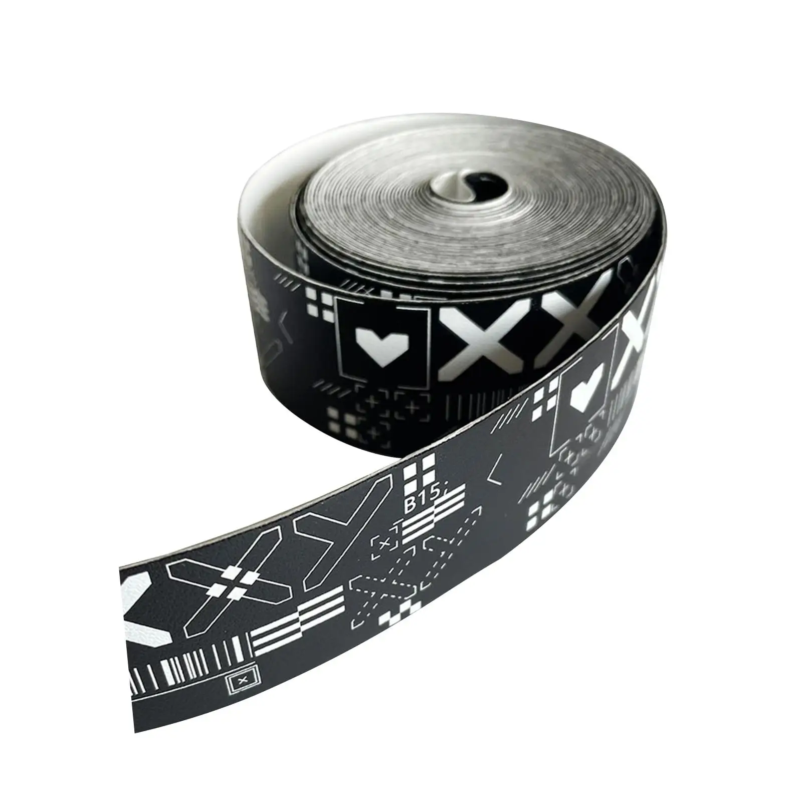 Tennis Racket Head Protection Tape Friction Sticker Black Protective Wraps 5M