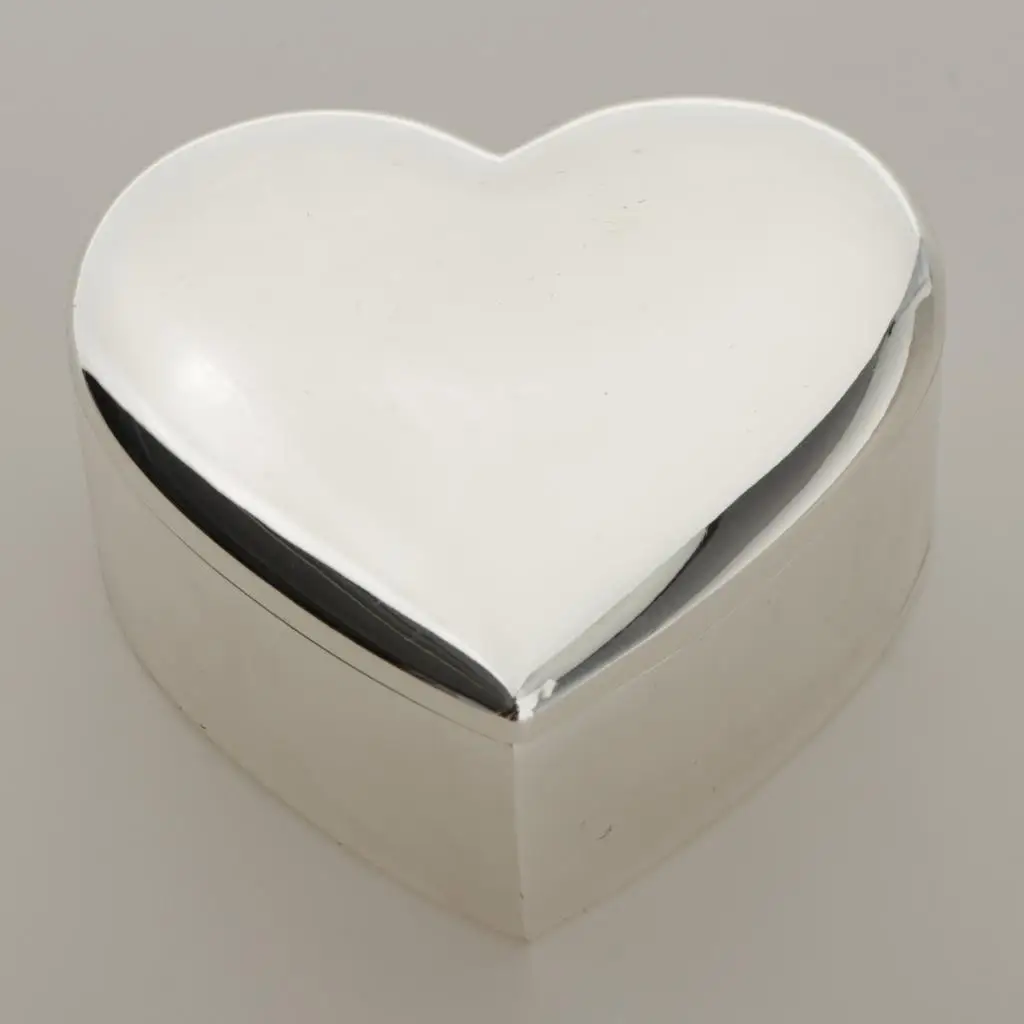 Love Heart Gift Box Couple  Box Beads Necklace Jewelry Box Holder -,