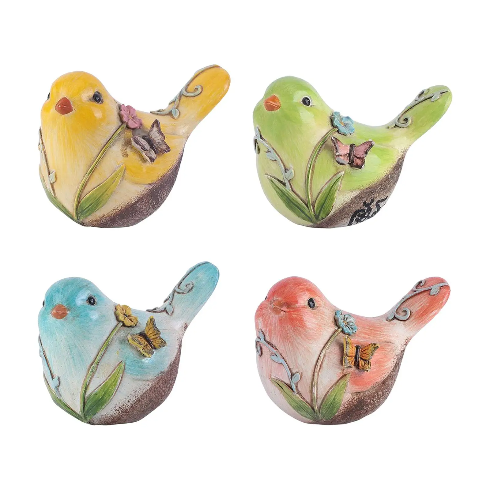 Bird Statue Ornament Table Centerpiece Animals Miniature Figurines