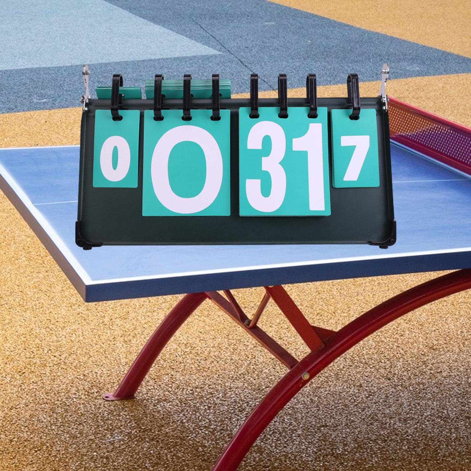 Flip Score Board Durable Tabletop Scoreboard for Outfoor Coaches Baseball