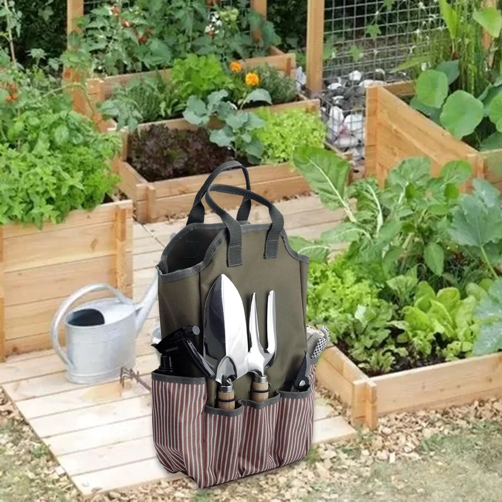 Garden Bags Heavy Duty Multipurpose with Handle Yard Tool Organizer Gardening Organizer Tote for Indoor and Outdoor Gardener