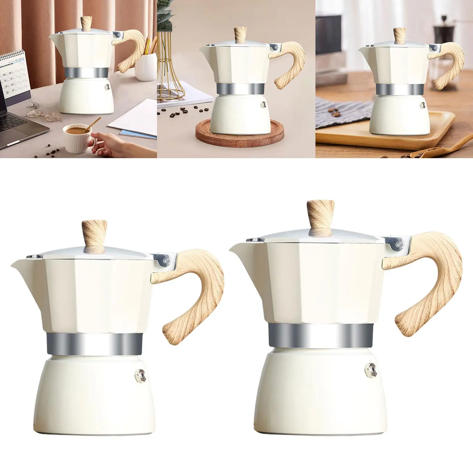 Espresso Maker Pot Kitchen Tools Coffee Maker Pot Coffee Maker Stovetop for Restaurant Office Outdoor Camping Cafe
