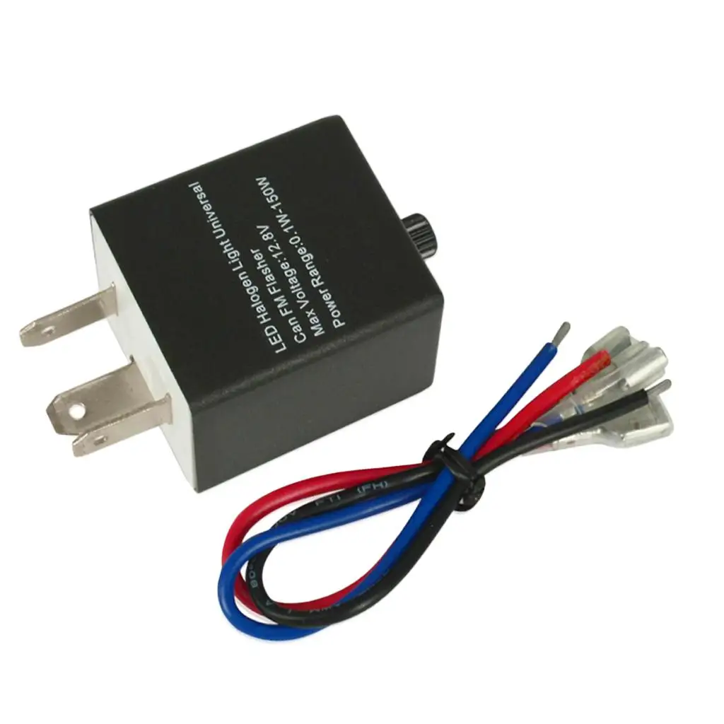 Adjustable LED Steering Light Flasher Relay for Motorcycle Vehicle