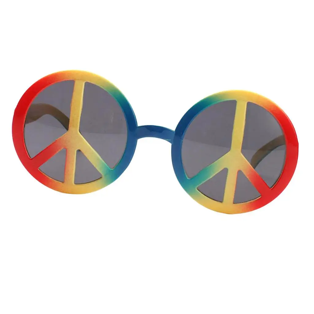 World Peace Sign Rainbow Sunglasses Photo Props Birthday Party Event Glasses