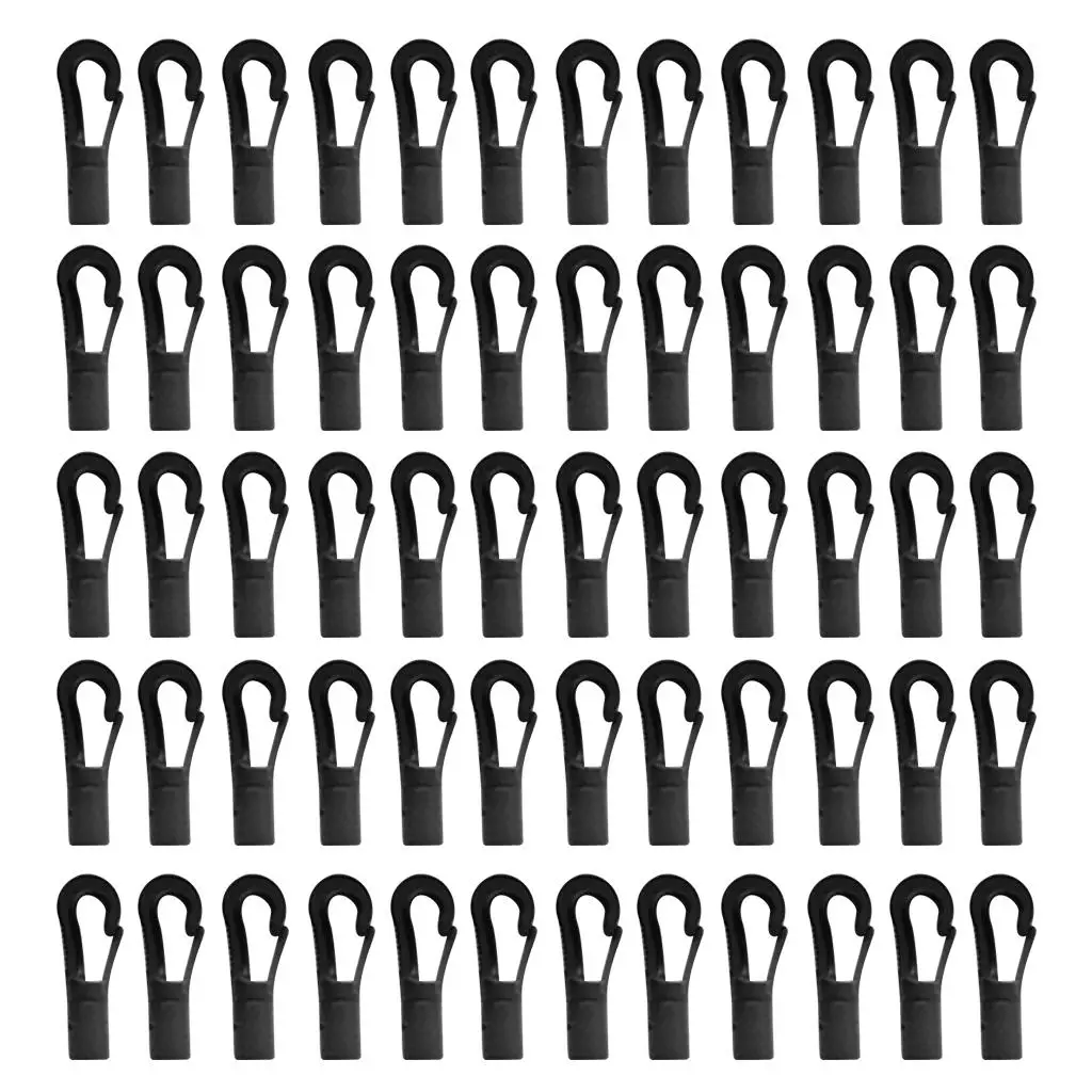 60 Cord End Hooks  Cords Camping Strap Bags Accessories