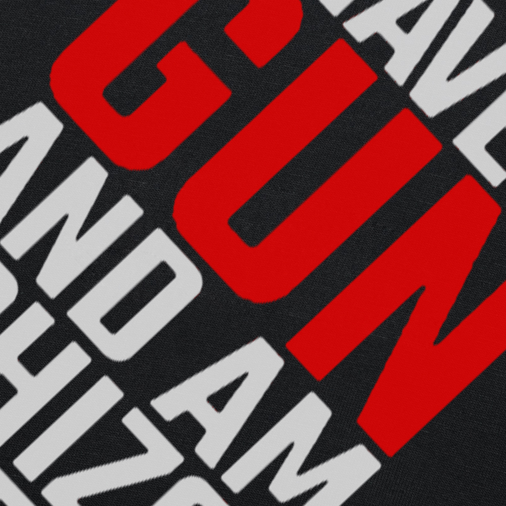 Lustige „I Have A Gun and Am Schizophrenic“-T-Shirts, grafische Baumwolle, kurzärmelig, Geburtstagsgeschenke, Sommer-Stil, T-Shirt für Herren – Detail 5