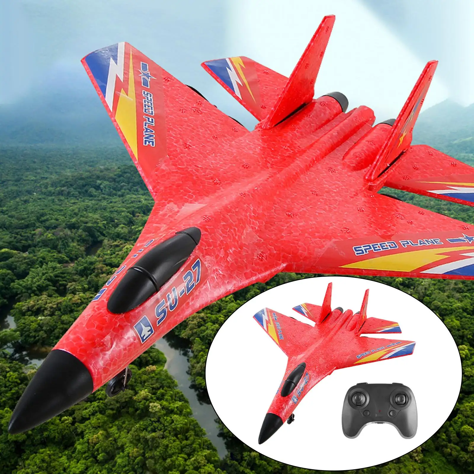 RC Plane with Gyro Toy Gift with Propeller Aircraft Glider for Adults Beginners Kids