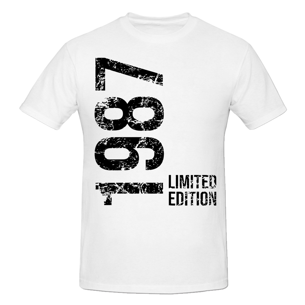 Neuheit Super 37th 37 Jahre Retro Vintage 1987 T-Shirts Grafik Baumwolle Streetwear Kurzarm Geburtstagsgeschenke Sommer T-Shirt – Detail 3
