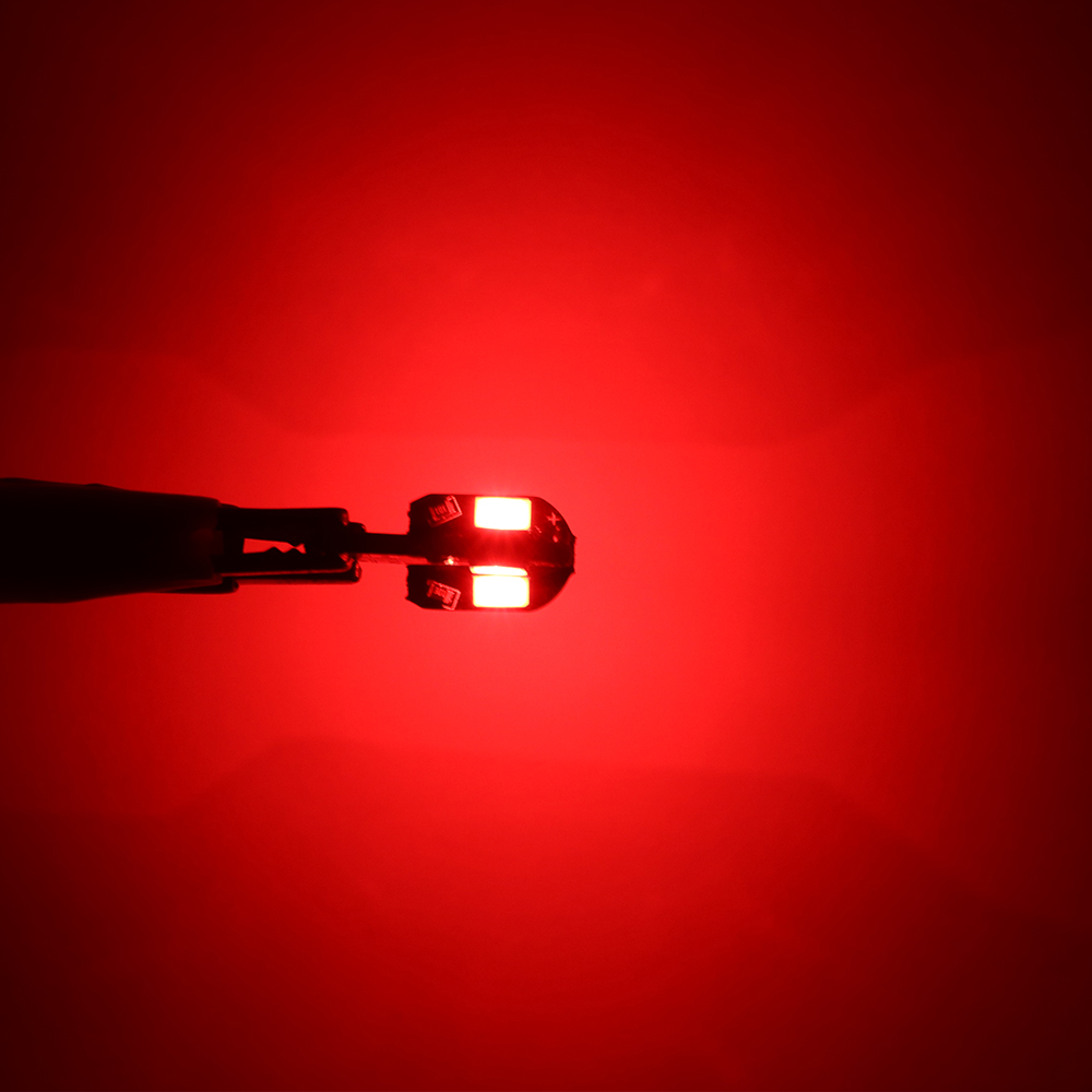 10x W5W T10 LED CANBUS No Error 5W5 12V 5W 600Lm Super Bright Car Interior Side Light 194 3030 SMD Auto Bulb White Amber Red