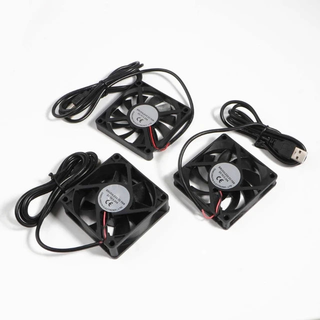 70mm Fan 7025 7015 7010 5V USB Connector Quiet Cooling Fan for DIY 