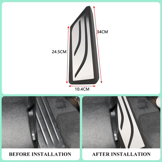 Auto Pedalabdeckung Edelstahl Für BMW X1 F48 X2 F39 - Gas Bremse Pedal Schutz LHD