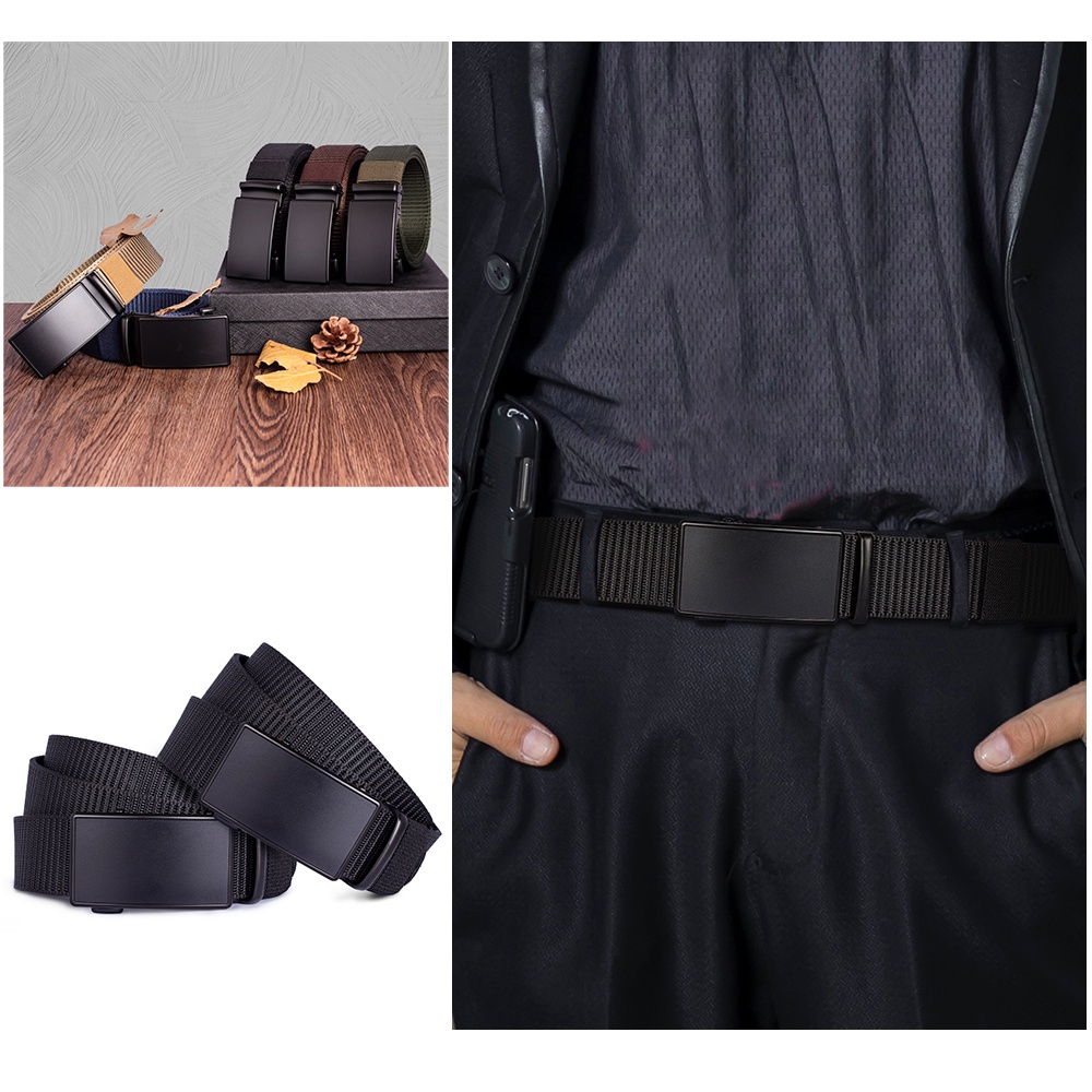 Männer Nylon Leinwand Gürtel Männliche Koreanische Version Alle-Spiel Casual Automatische Schnalle Golf Gürtel Berühmte Marke Gürtel Frauen gürtel für Männer – Detail 8