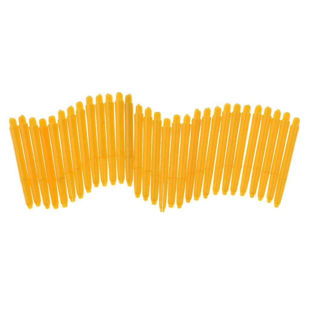 30Pcs Premium Plastic Standard 2BA Dart Shafts Stems for Soft / Steel Tip Darts - Darts Games Parts Replacement Accessories