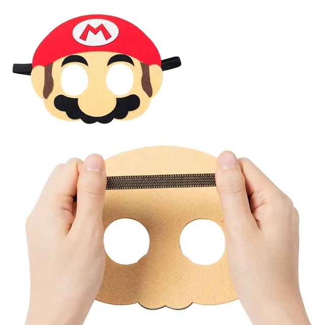 Super Mario Bros Children Party Mask Anime Cosplay Blindfold Role-playing  Luigi Daisy Yoshi Toad Mask Christmas Halloween Gifts