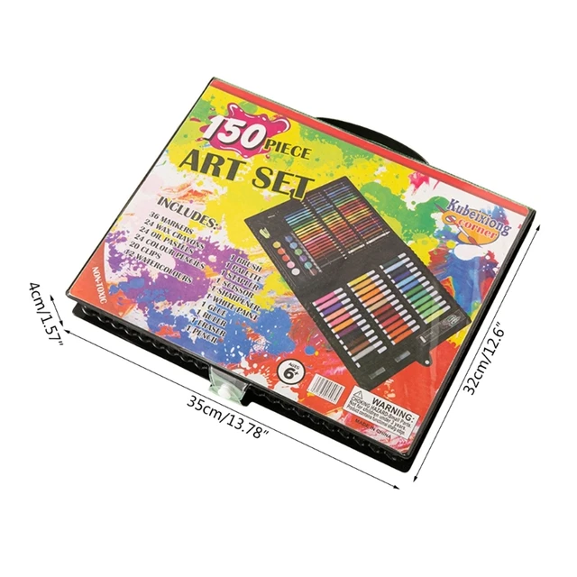 Triani 150Pcs Kids Art Supplies, Portable Painting & Drawing Art