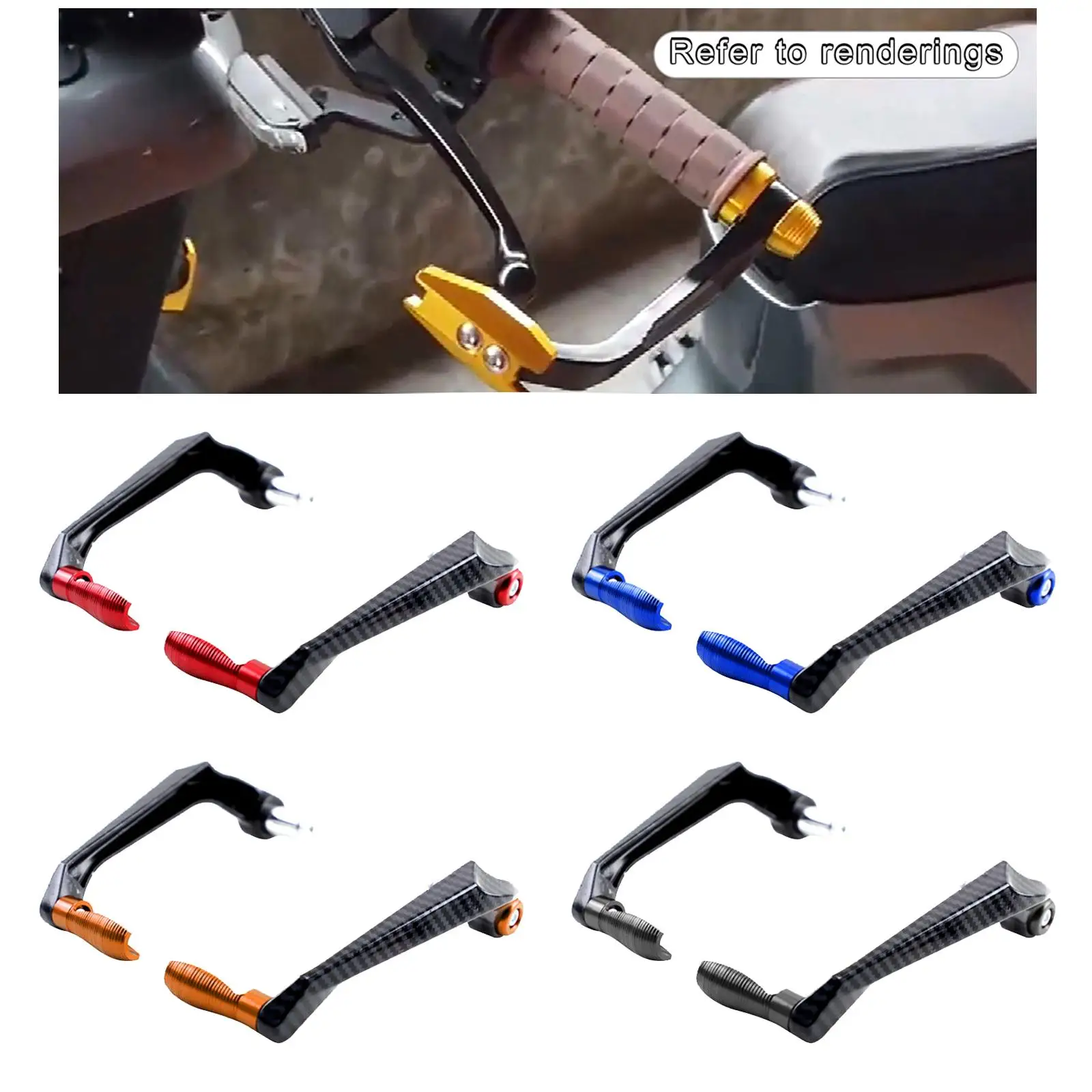 Universal Motorcycle Brake Clutch Lever Guards Handlebar / Protective Guard/ Metal 7/8 inch Falling  Accessory Motorbike