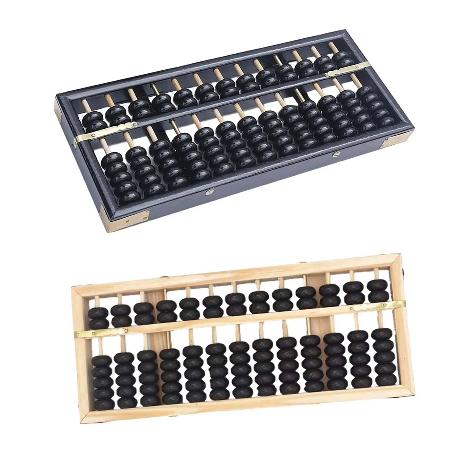 3 digits Rods Vintage Style Wooden Abacus Math Toys Professional Calculator for Adults, Kids
