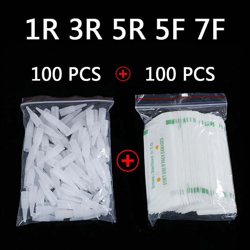 Best of 100PCS 1R 3R 5R 5F 7F PMU Needles + Needle Tips Disposable Sterilized Professional Tattoo Needles For Permanent Makeup Eyebrow Reviews & Tips