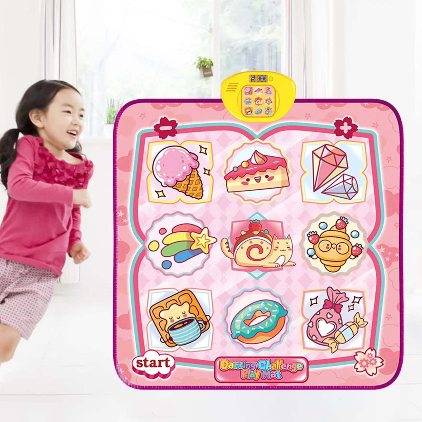 Electronic Dance Mats Educational Toy Birthday Gifts for 3~12 Year Old Girls