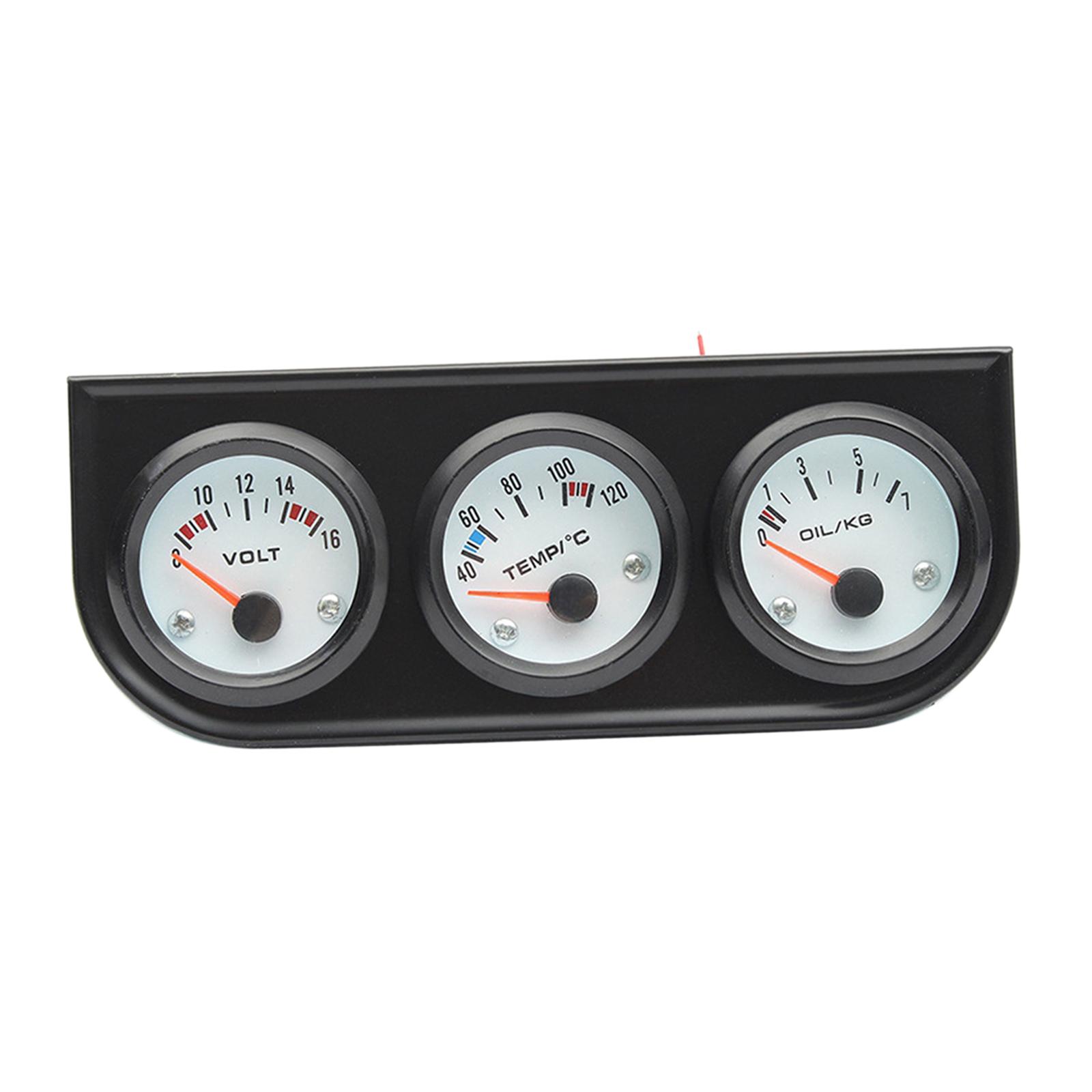 2`` 52mm Car Meter Water Temp Oil Pressure Meter with Bracket