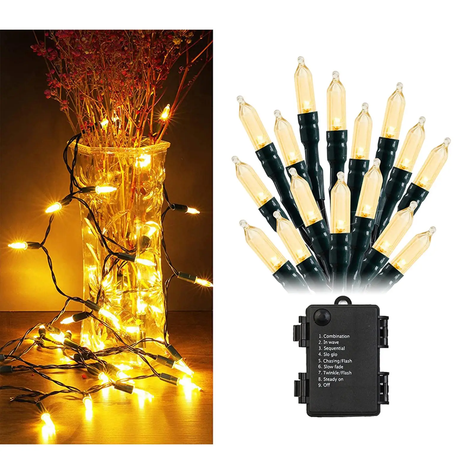 Fairy Lights 100LED String Lights Lighting for Indoor Outdoor New Year Party