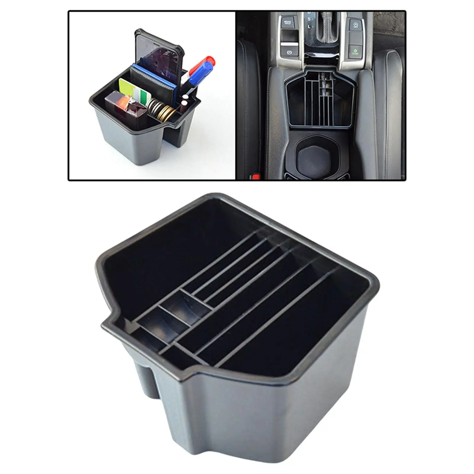 Automobile Armrest Storage Holder Central Console Container for Honda Civic 10TH Easily Install Interior Accessories Sturdy