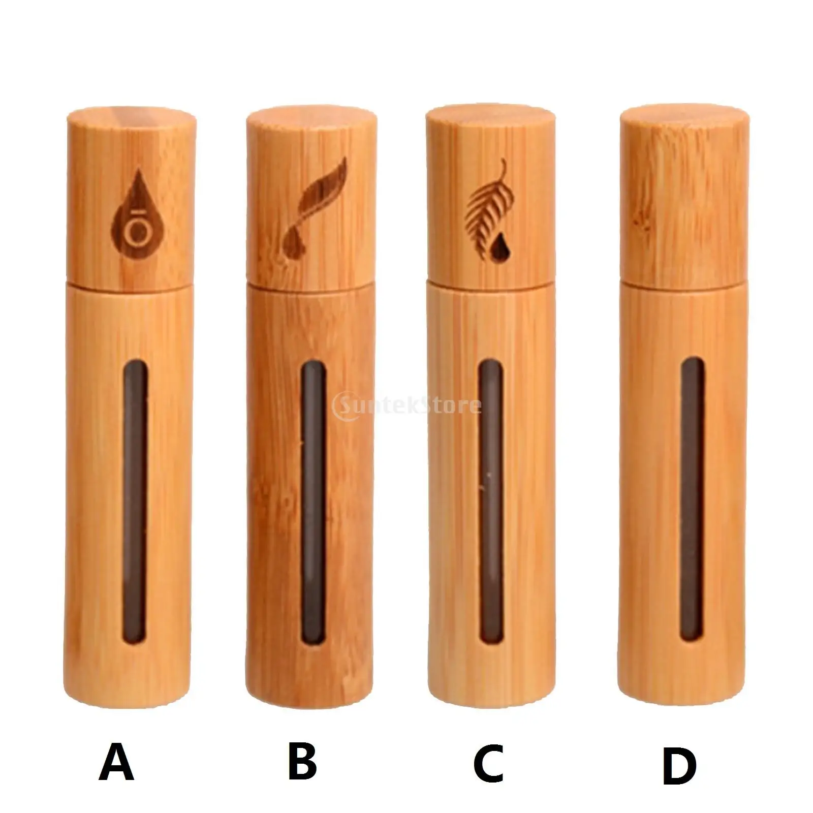 10ml Essential Oil Roller Bottles Bamboo Roll On Bottles for Perfume Accessories