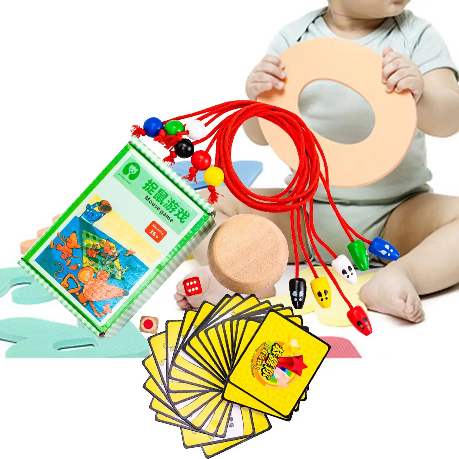 Creative Catcher Mouse Board Game Educational Sensory Learning Toy for Boy