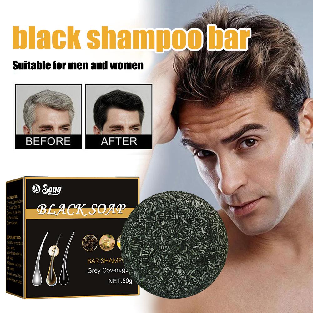 Best of 1 / 3 / 5pcs Hair Shampoo Soap Polygonum Multiflorum Shampoo Soaps Cover Gray Hair Shampoo Soap To Dye Canas Black Shampoo Bar Soap Reviews & Tips - Image 3