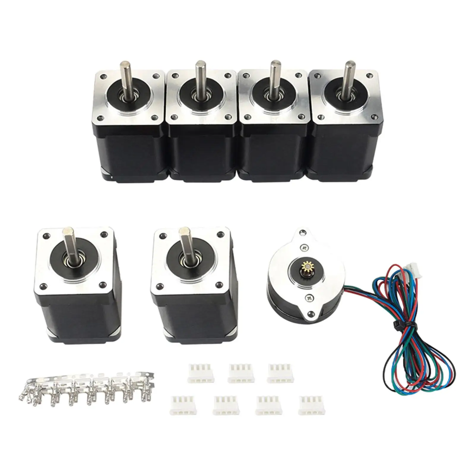 7Pcs NEMA17 Stepper Motor Kit 2 Phase 42+36 for 3D Printer Parts Replace