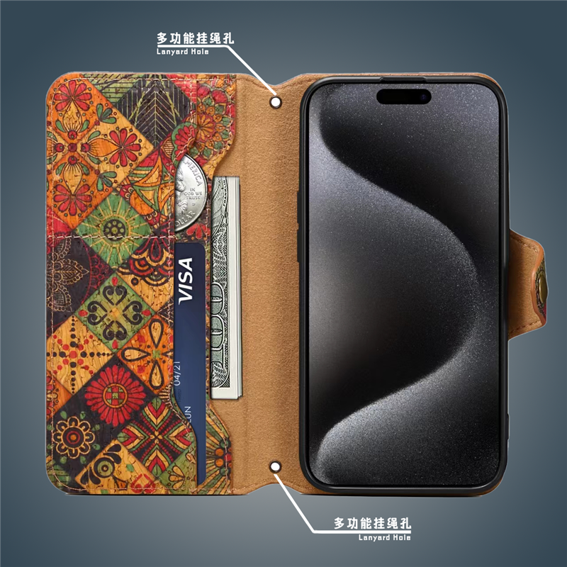 EUCAGR Wallet Phone Case Card Holder Leather Magnetic Pocket Cover For iPhone 15 14 13 12 11 Pro Max 15Plus XS XR 7 8 SE 2020