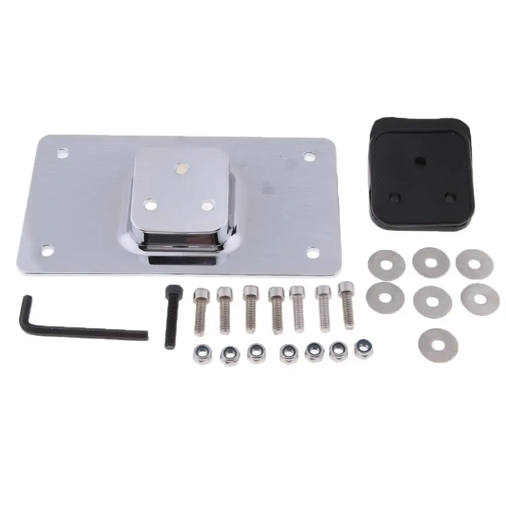 3 Holes Laydown License Plate Bracket Kit for XL 1984-2017