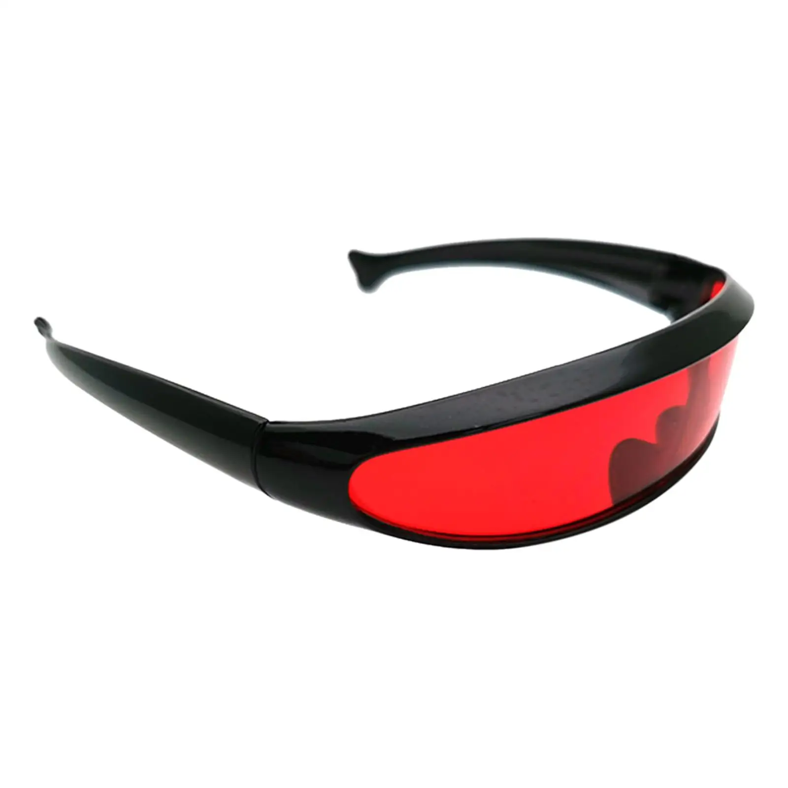 Futuristic Narrow Sunglasses Color Lens Robot Space Punk Cosplay Party Festival Monolens Novelty Sunglasses Eyewear Eyeglasses