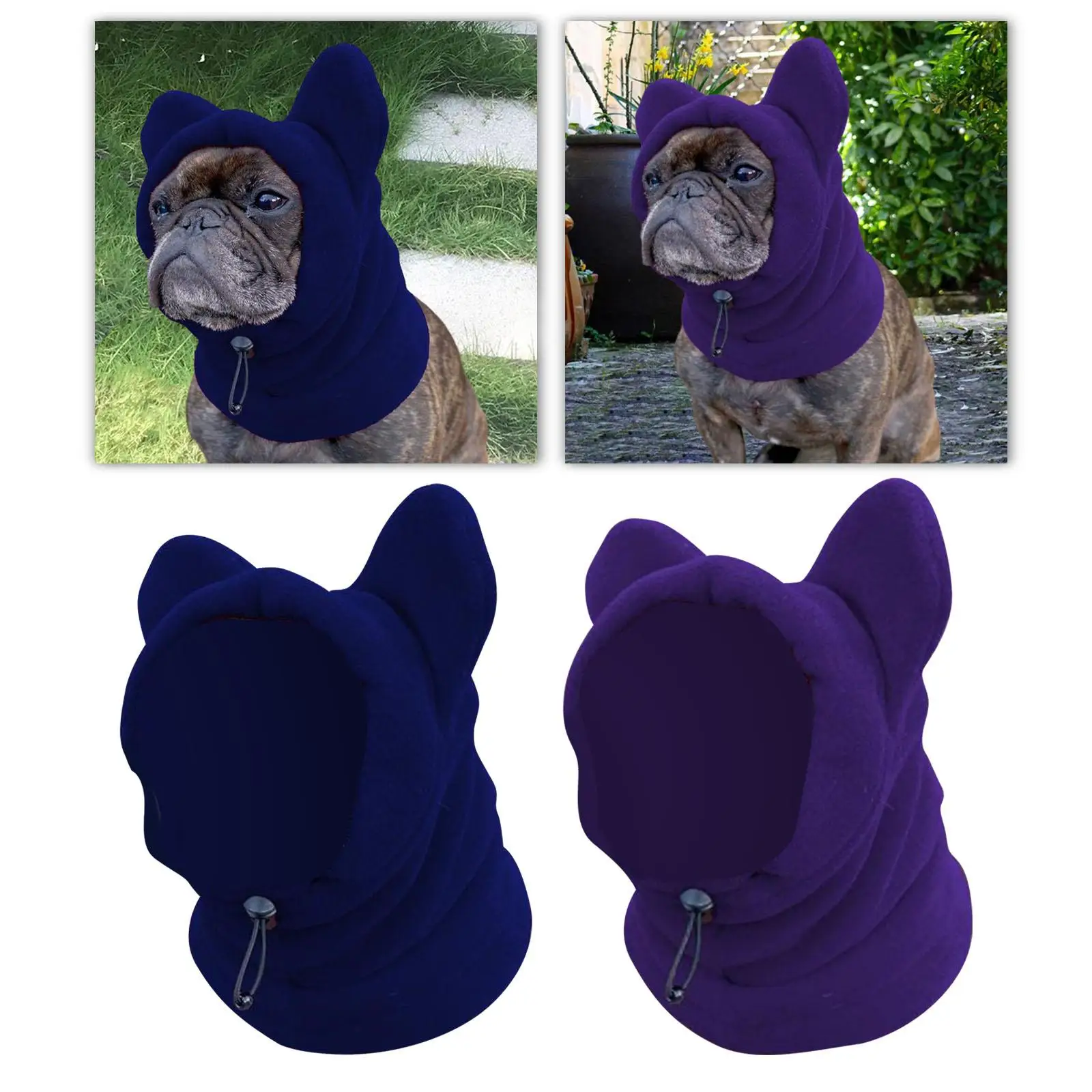 Dog Hood Warm Hat Winter Pet Hat Soft Walking Thickened Ears Hoodie Dog Ears Cover for Cat Small, Medium, Large Dogs Hiking