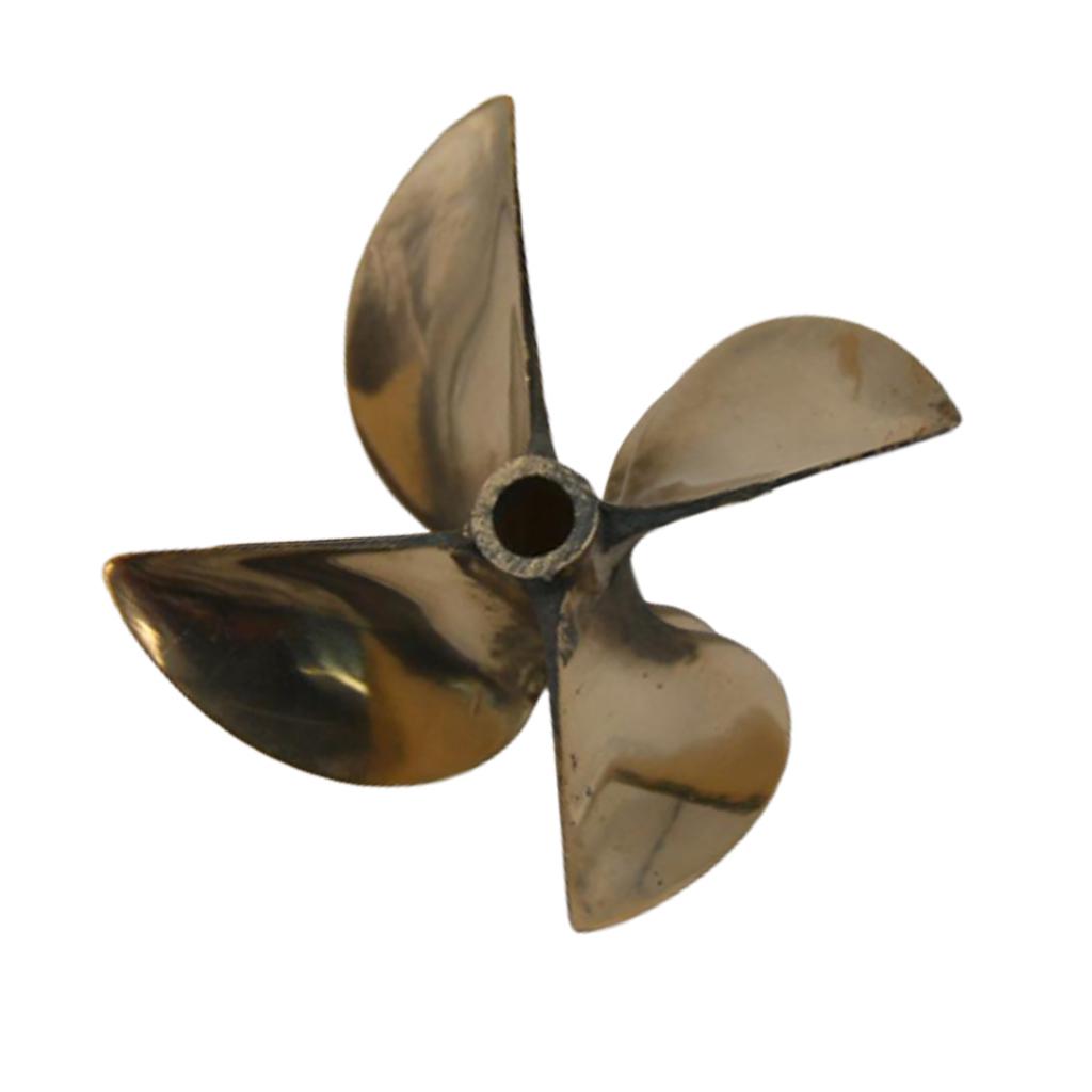 2x RC Boats 6717 4-Blade Propeller 26cc 67mm OD for 6.35mm 1/4