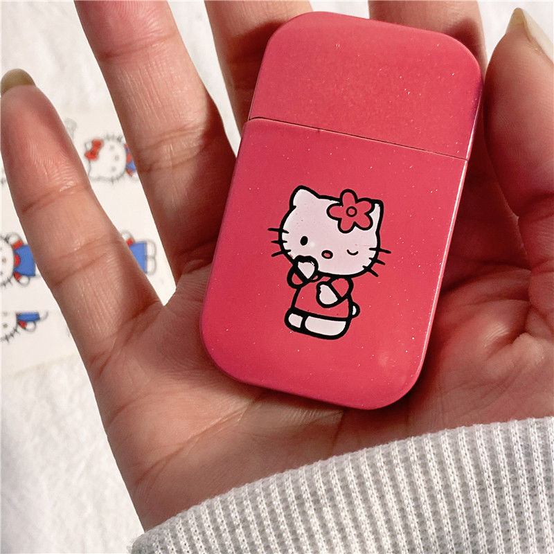 Cute Pink Flame Lighter Cute Cartoon Lighter Hellokitty Lighters Animation Derivatives