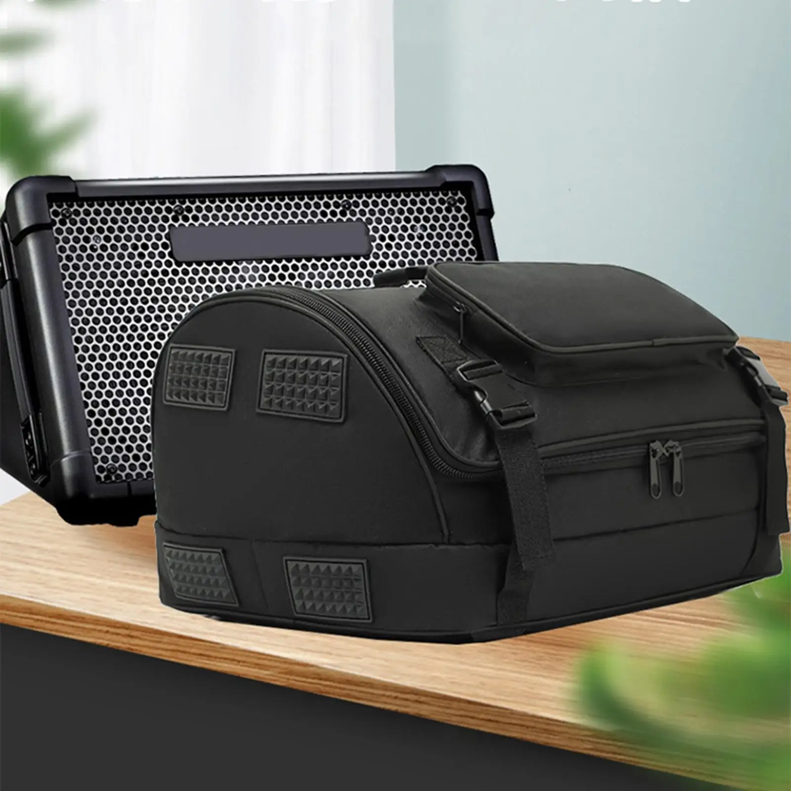 Speaker Bag Thicken Portable Wear Resistant Lightweight Shockproof Protective Carrying Bag Box Tote Bag for Roland