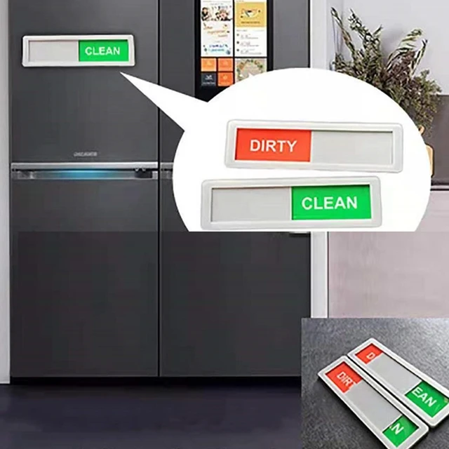Refrigerator Magnets Round Magnetic Fridge Sticker Clean Dirty Instruction  Dishwasher Sticker Dishwasher Stylish Dual Use Mom - AliExpress