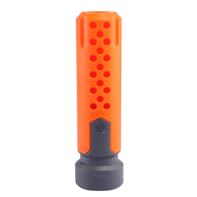 Accessoires de silencieux pour odorNerf Airsoft, accessoires de jouets,  décoration de tube avant modifié, orange et gris - AliExpress