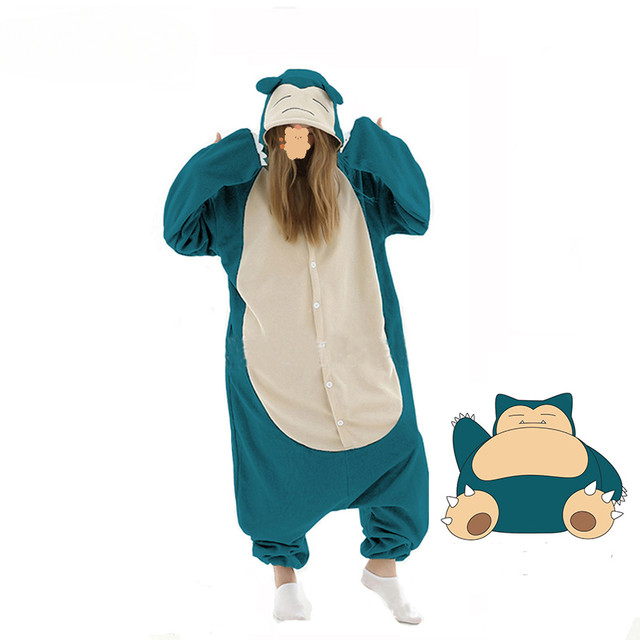 Snorlax Onesie Pokemon Cosplay Costume For Adult Halloween COS