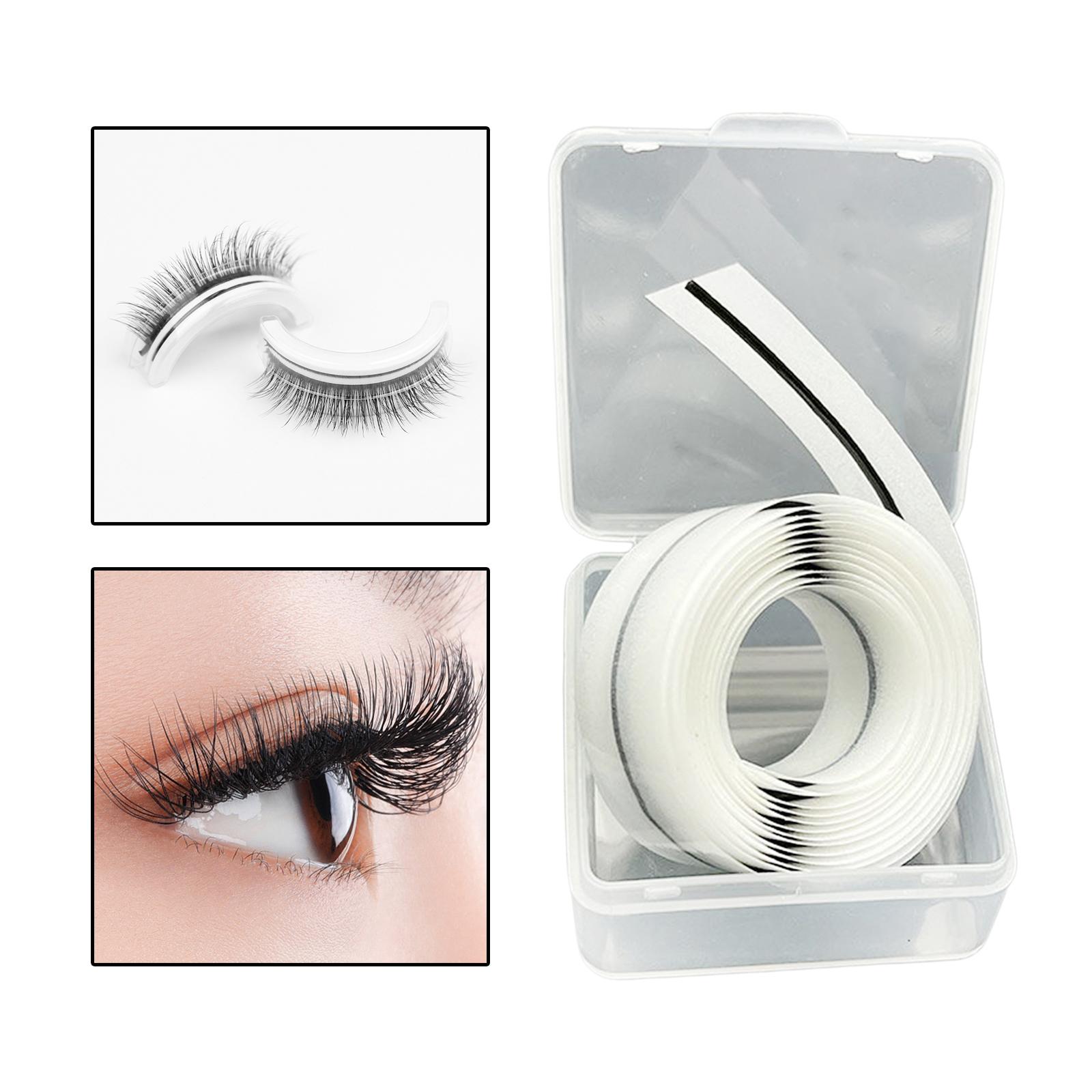 1 Meter Long Self Adhesive Lash Strips No Glue Needed for False Lashes False Eyelashes Makeup Tools Hypoallergenic 